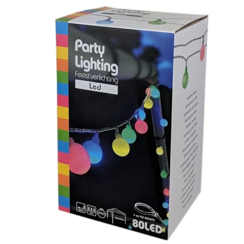 20m Bunte Lichterkette Led Partylichterkette 80 Led Lichterkette Bunt Strombetrieben Beleuchtungen Garten Partyzelt Deko Pavillon Zubehör Kugel Led Kette Biergarten Outdoor 20m Bunte Lichterkette Led Partylichterkette 80 Led Lichterkette Bunt Strombetrieben Beleuchtungen Garten Partyzelt Deko Pavillon Zubehör Kugel Led Kette Biergarten Outdoor von Kamelio