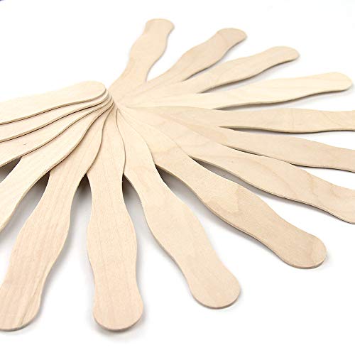 20,3 cm, Bastelstäbe, Holzfächer, Fächergriffe, gewellte Holzstäbchen, Handfächer für Hochzeitsprogramme, DIY, Handwerk, Farbmischung (100) von Kang&Chang