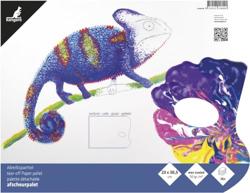 Abreißpalette Kangaro 23x30cm 36 Blatt 50g Papier. 3-seitig geklebt mit Daumenloch, Weiss Abreißpalette Kangaro 23x30cm 36 Blatt 50g Papier. 3-seitig geklebt mit Daumenloch, Weiss von Kangaro