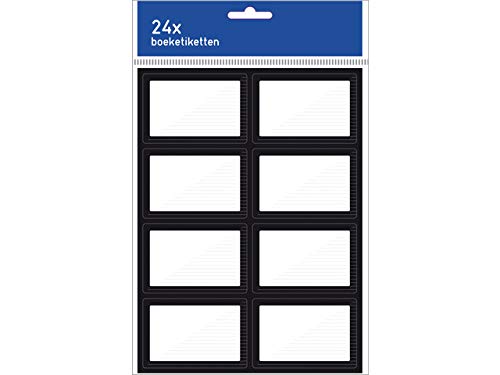 Buchetiketten 3x8 Stück schwarz Buchetiketten 3x8 Stück schwarz von Kangaro