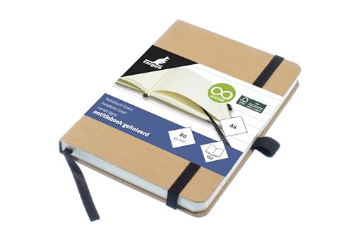 Kangaro Notizbuch A6 Kraft liniert HC 96 blatt 80 Gramm Kangaro Notizbuch A6 Kraft liniert HC 96 blatt 80 Gramm von Kangaro