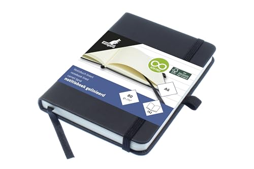 Kangaro Notizbuch A6 schwarz liniert PU HC 96 blatt 80 Gramm Kangaro Notizbuch A6 schwarz liniert PU HC 96 blatt 80 Gramm von Kangaro