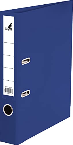 Kangaro PP Kunststoff Ordner 5 cm Rückenbreite DIN A4. Farbe Dunkel Blau (Ringordner, Aktenordner, Briefordner) von Kangaro
