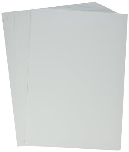 Kangaro - Tonpapier Pastell Grau DIN A4-160g/m² FSC mix – 50 pack - Briefpapier Bastelpapier DIY von Kangaro