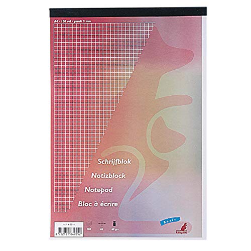 Notizblock Kangaro A4 kariert 5mm 60grs 100 Blatt Notizblock Kangaro A4 kariert 5mm 60grs 100 Blatt von Kangaro