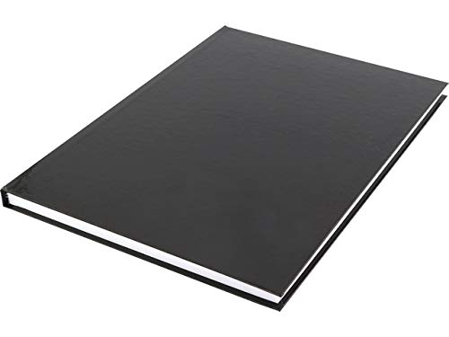 Notizbuch A4 Kangaro hard cover liniert cover schwarz, 80 grams, 80 Seiten liniert mit Seitenlinie. Packung mit 5 Stück. von Kangaro
