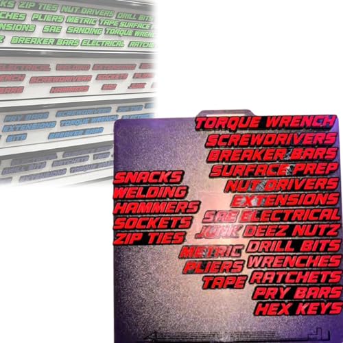 Toolbox -Schubladen -Tags, 3D Magnetic Tool Box Organizer Labels, wiederverwendbare Werkzeugkastenschubladen Organisation Etiketten Abzeichenaufkleber, passt zu allen Stahl -Symbollboxschubladen Toolbox -Schubladen -Tags, 3D Magnetic Tool Box Organizer Labels, wiederverwendbare Werkzeugkastenschubladen Organisation Etiketten Abzeichenaufkleber, passt zu allen Stahl -Symbollboxschubladen von Kanoauo