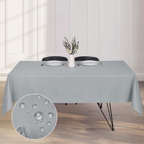 Kapwall Tischdecke Outdoor Abwaschbar 137x280 Grau Gartentischdecke Tischdecken Table Cloth für Outdoor, Garten, Hochzeit, Kapwall Tischdecke Outdoor Abwaschbar 137x280 Grau Gartentischdecke Tischdecken Table Cloth für Outdoor, Garten, Hochzeit, von Kapwall