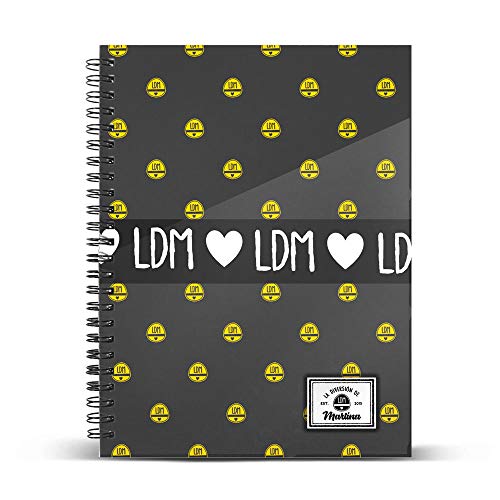 Martina D'Antiochia (La Diversión de Martina) Grey-DIN A4 Rasterpapier Notizbuch von KARACTERMANIA
