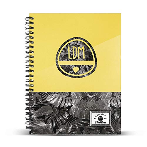 Martina D'Antiochia (La Diversión de Martina) Yellow-DIN A4 Rasterpapier Notizbuch von KARACTERMANIA