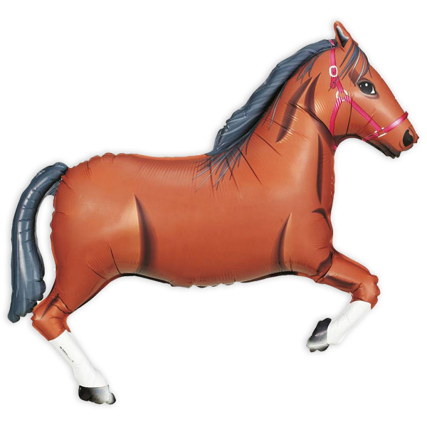 XXL Formballon Braunes Pferd, 91cm XXL Formballon Braunes Pferd, 91cm von Karaloon GmbH