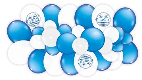 1 DIY Ballongirlande zum Thema Wiesn/Oktoberfest 61 tlg. - ergeben ca. 2,40 m von Karaloon