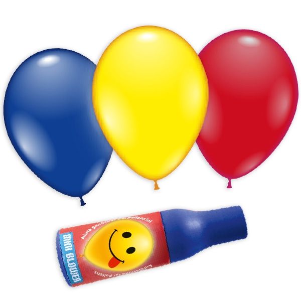 Ballons mit Aufblashilfe im 3er Set, kinderleichtes Aufpusten von Karaloon