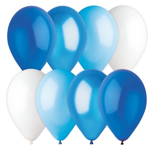 Karaloon 10026 Luftballons blau & weiß Home Party Mix I Helium Ballons 28 cm, 16 Stück I Luftballons Geburtstag, Party & Hochzeit I Aus Naturkautschuk Karaloon 10026 Luftballons blau & weiß Home Party Mix I Helium Ballons 28 cm, 16 Stück I Luftballons Geburtstag, Party & Hochzeit I Aus Naturkautschuk von Karaloon