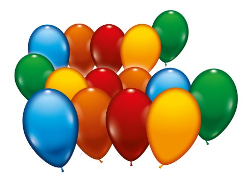 Karaloon D57099 Luftballons bunt I 500 x Ballons 18 cm, Sortiert im Eimer I Bunte Luftballons Geburtstag & Party I Aus nachhaltigem Naturkautschuk von Karaloon