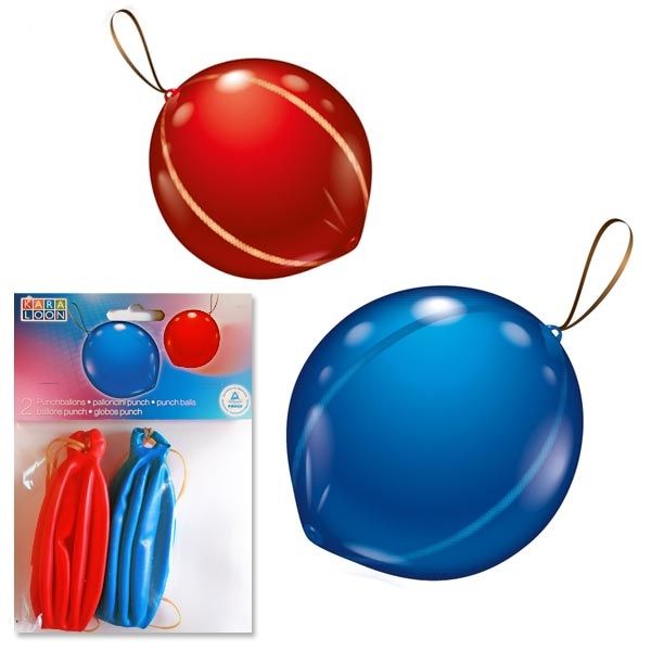 Punch Ballons im 2er Pack mit Gummibändchen, toller Partyspaß, 45 cm von Karaloon