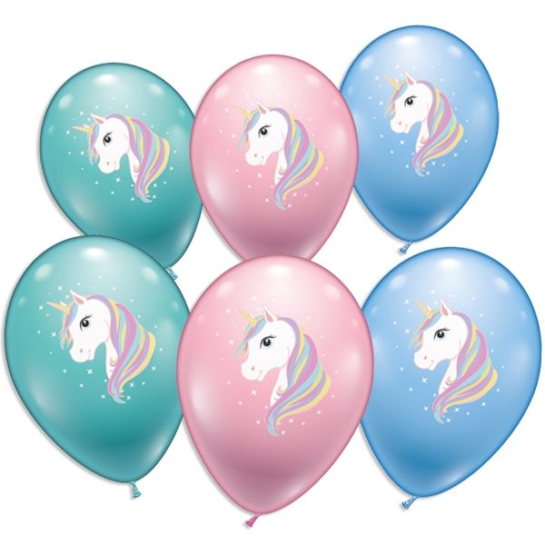 Schönes Einhorn, Ballons im 6er Pack von Karaloon
