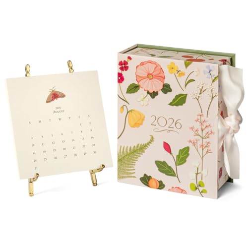 Karen Adams Gold Staffelei 2026 Tischkalender 12 Monate Januar 2026 - Dezember 2026 von Karen Adams