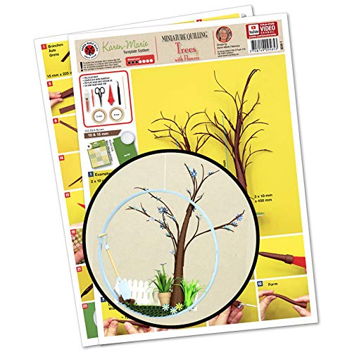 Karen Marie Klip Papirmuseets By A/S Quilling Template, 3D Bäume mit Blumen Karen Marie Klip Papirmuseets By A/S Quilling Template, 3D Bäume mit Blumen von Karen Marie Klip Papirmuseets By A/S