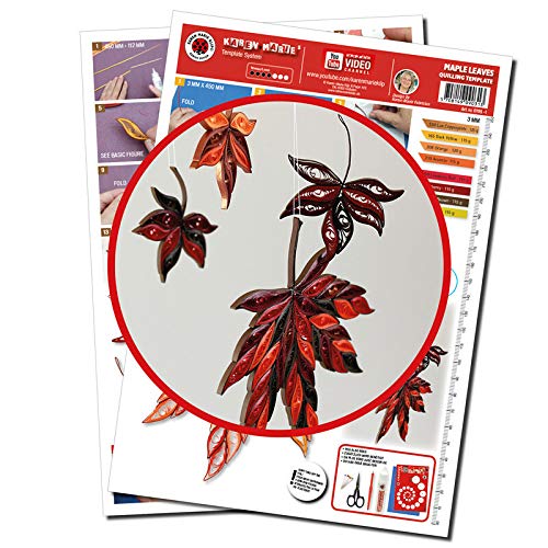 Karen Marie Klip Papirmuseets By A/S Quilling Template, Maple Leaves von Karen Marie Klip Papirmuseets By A/S
