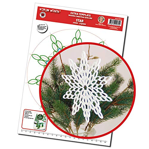 Karen Marie Klip Papirmuseets By A/S Quilling Template, Modern Star von Karen Marie Klip Papirmuseets By A/S