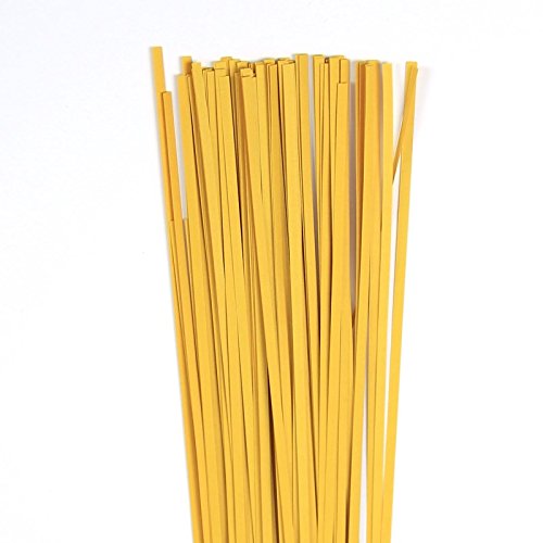 Karen Marie Klip: Quilling Papierstreifen Dark Yellow, 3x450mm, 120 g/m2, 100 Streifen von Karen Marie Klip Papirmuseets By A/S