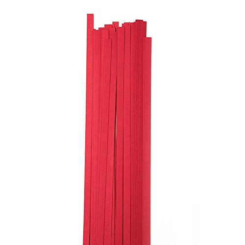 Karen Marie Klip: Quilling Papierstreifen Lampone Rot, 5x450mm, 115 g/m2, 80 Streifen von Karen Marie Klip Papirmuseets By A/S