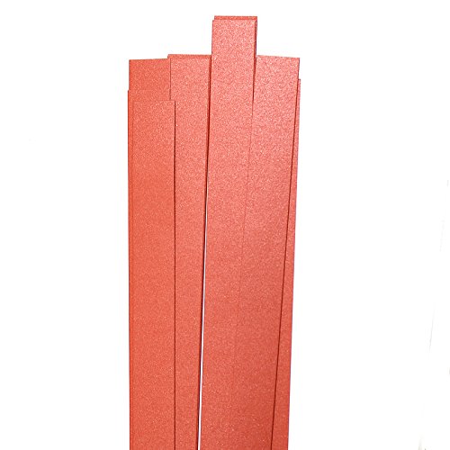 Karen Marie Klip: Quilling Papierstreifen Red Fever/Rot, 15x450mm, 120 g/m2, 20 Streifen von Karen Marie Klip Papirmuseets By A/S