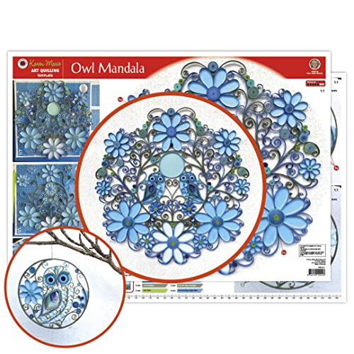 Karen Marie Eulen Mandala - Art Quilling Anleitung von Karen Marie Klip