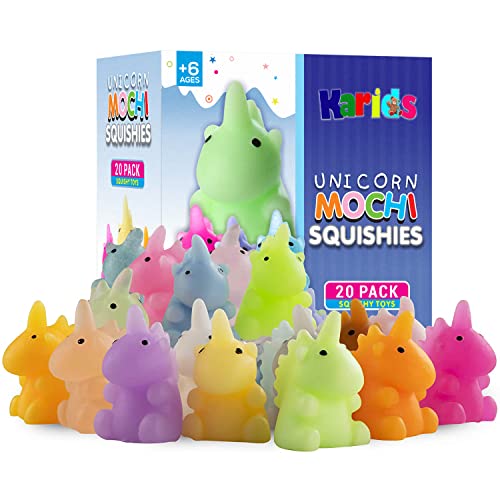 Karids 20er-Pack mehrfarbige Mochi-Einhorn-Squishy - einzeln verpackt für Partybeutel-Mitgebsel Kindergeburtstag Gastgeschenke Karids 20er-Pack mehrfarbige Mochi-Einhorn-Squishy - einzeln verpackt für Partybeutel-Mitgebsel Kindergeburtstag Gastgeschenke von Karids