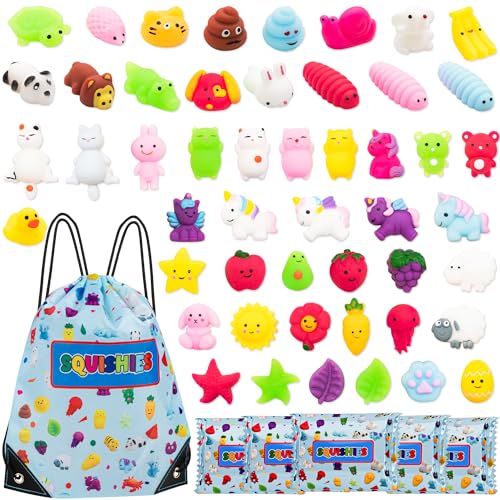 Karids 50er Pack Squishy, Tierfiguren - Kawaii Squishies Anti Stress Spielzeug mit verschiedenen Tiermotiven -mitgebsel Kindergeburtstag gastgeschenke Karids 50er Pack Squishy, Tierfiguren - Kawaii Squishies Anti Stress Spielzeug mit verschiedenen Tiermotiven -mitgebsel Kindergeburtstag gastgeschenke von Karids