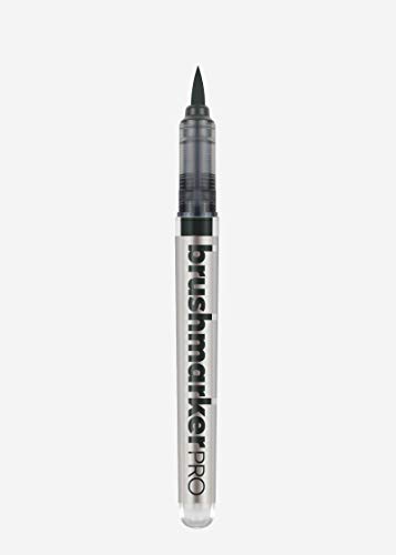 KARIN Brushmarker PRO Auswahl aus 60 Farben + Blender Aquarell, Lettering (447 Olive Black) von Karin