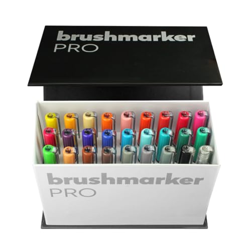 KARIN Mini Box Brushmarker PRO Brushmarker Pro 26 Stück + 1 Blender transparenter Körper mit Ink-Free System, 2, 4 ml Flüssiger Farbe. Kein Filzstiftmarker KARIN Mini Box Brushmarker PRO Brushmarker Pro 26 Stück + 1 Blender transparenter Körper mit Ink-Free System, 2, 4 ml Flüssiger Farbe. Kein Filzstiftmarker von Karin