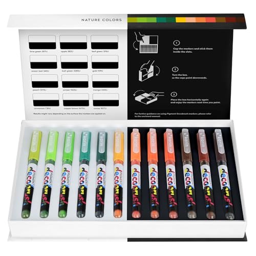 KARIN PIGMENT decobrush Nature Colors Collection, 29C3, 12 stück (1er Pack) von Karin