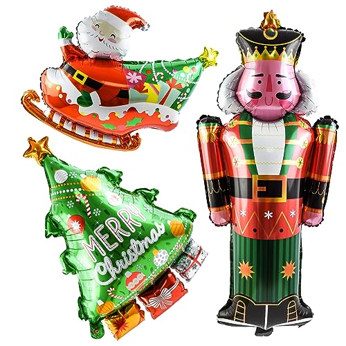 3 Stück Weihnachten Luftballons, Weihnachten Folienballon Weihnachten Deko Ballons Merry Christmas Ballons Weihnachtsballons Folie Luftballons Weihnachten Ballons für Karneval Party Neujahr Dekoration 3 Stück Weihnachten Luftballons, Weihnachten Folienballon Weihnachten Deko Ballons Merry Christmas Ballons Weihnachtsballons Folie Luftballons Weihnachten Ballons für Karneval Party Neujahr Dekoration von Karjiaja