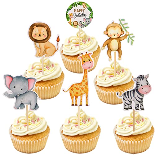 36 Stücke Cupcake Toppers, Cake Toppers Zoo Kuchen Deko Junge Happy Birthday Cake Topper Geburtstag Tortendeko Junge Kuchendeko Tiere Happy Birthday Cake Decoration Muffin Deko Geburtstag für Kinder 36 Stücke Cupcake Toppers, Cake Toppers Zoo Kuchen Deko Junge Happy Birthday Cake Topper Geburtstag Tortendeko Junge Kuchendeko Tiere Happy Birthday Cake Decoration Muffin Deko Geburtstag für Kinder von Karjiaja