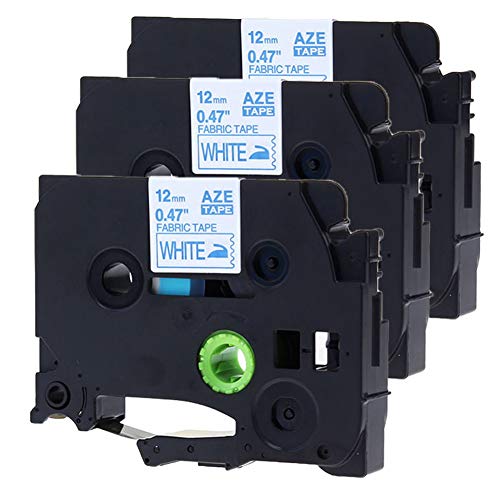 3 x Kompatible Etiketten für Brother Tze-FA3 TzeFA3 Tz-FA3 Textil Blau auf Weiß 12 mm x 3 m Bänder für Brother P-Touch D400 H100LB E100 H105WB D400VP D200BW H105 E100VP P750W P700 3 x Kompatible Etiketten für Brother Tze-FA3 TzeFA3 Tz-FA3 Textil Blau auf Weiß 12 mm x 3 m Bänder für Brother P-Touch D400 H100LB E100 H105WB D400VP D200BW H105 E100VP P750W P700 von Karl Aiken