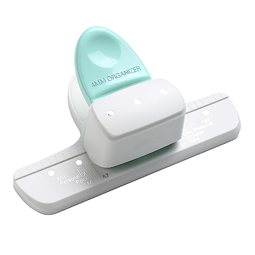 9027 Locher für lose Blätter, Tagesplaner, Verstellbarer 3-Loch-Papierstanzer für A8 Mini/A7/A7 Pocket/A6/A6 Personal/A5 Größe, 8 Blatt Kapazität, Notizbücher, Scrapbooking-Zubehör 9027 Locher für lose Blätter, Tagesplaner, Verstellbarer 3-Loch-Papierstanzer für A8 Mini/A7/A7 Pocket/A6/A6 Personal/A5 Größe, 8 Blatt Kapazität, Notizbücher, Scrapbooking-Zubehör von Karlak