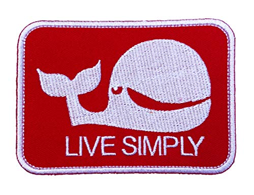 Aufnäher zum Aufbügeln, Motiv: Live Simply Patch The Expendables Whale von Karma Patch