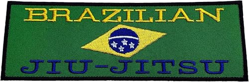 Brasilianischer Jiu Jitsu-Aufn?her (15,2 cm) bestickt, zum Aufb?geln oder Aufn?hen von Karma Patch