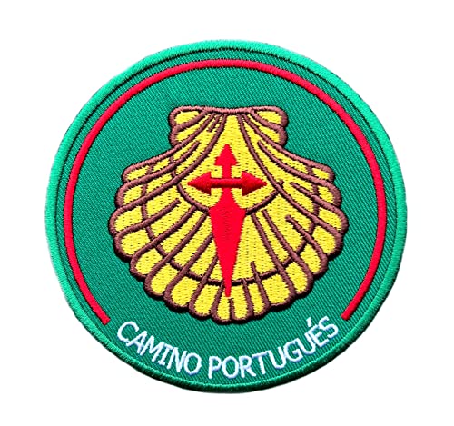 Camino Portugal Aufnäher (8,9 cm), bestickt, zum Aufbügeln/Aufnähen von Karma Patch