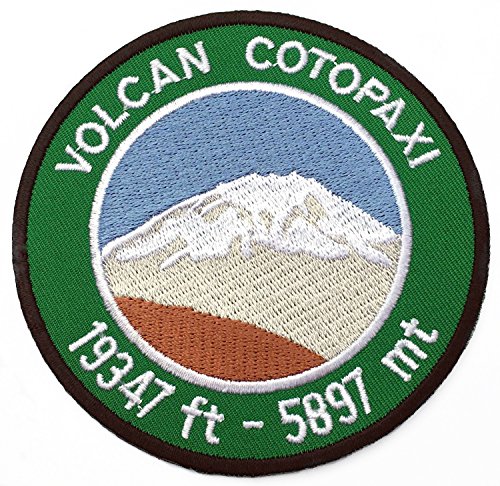 Cotopaxi Patch (8,9 cm) Vulkan Anden Berge Ecuador bestickt zum Aufbügeln / Aufnähen auf Abzeichen DIY Trek Applique von Karma Patch von Karma Patch