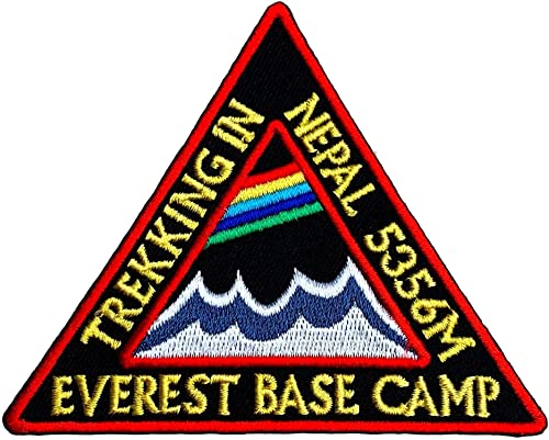 Everest Base Camp Trekking in Nepal Patch (8,9 cm) bestickt Eisen/Nähen auf Badge Aufnäher Himalaya Mountain Trek Souvenir von Karma Patch