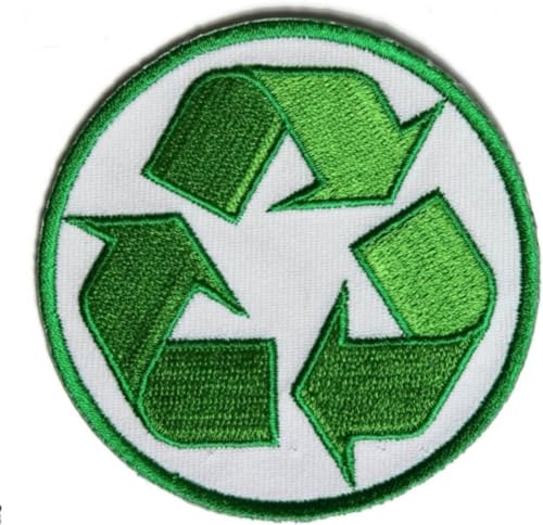 Karma Patch Recycling-Aufnäher, 7,6 cm, bestickter Aufnäher, Aufbügler, Hobby-Stickerei-Applikation von Karma Patch