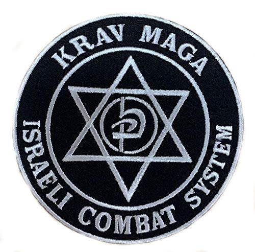 Krav Maga Israeli Combat System Patch (8,9 cm) bestickt zum Aufbügeln/Aufnähen Abzeichen Kampfsport Emblem Logo Wappen von Karma Patch
