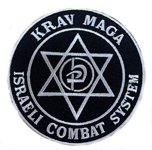 Krav Maga Israeli Combat System Patch (90 mm) bestickt zum Aufbügeln/Aufnähen Abzeichen Kampfsport Emblem Selbstverteidigung Applikation von Karma Patch