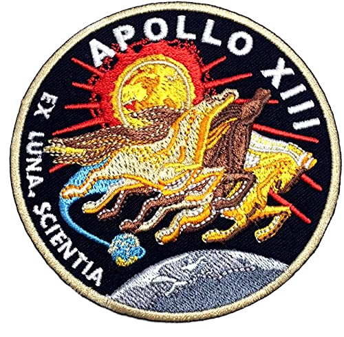 NASA Apollo 13 Aufnäher (8,9 cm), bestickt, zum Aufbügeln oder Aufnähen, Astronauten-Motiv, Raumanzug, Programm, Souvenir, DIY-Kostüm von Karma Patch