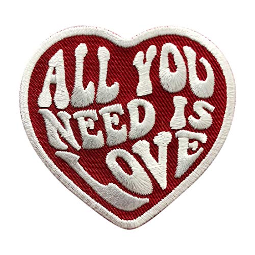 The Beatles All You Need Is Love Patch (7,6 cm) bestickter Aufnäher zum Aufnähen oder Aufbügeln. von Karma Patch