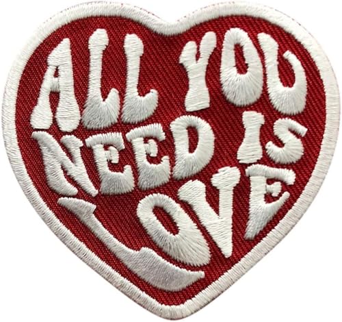 The Beatles All You Need Is Love Patch (7,6 cm) bestickter Aufnäher zum Aufnähen oder Aufbügeln. von Karma Patch