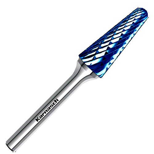 Hauptversand24 Hartmetallfräser Frässtift Zapfenfräser Rotationsfräser Fräser Blue-Tec Rundkegelform HM KEL HP-6 Ø= 8 / l2= 25 / d2= 6 / l1= 70mm Hauptversand24 Hartmetallfräser Frässtift Zapfenfräser Rotationsfräser Fräser Blue-Tec Rundkegelform HM KEL HP-6 Ø= 8 / l2= 25 / d2= 6 / l1= 70mm von Karnasch / Hauptversand24